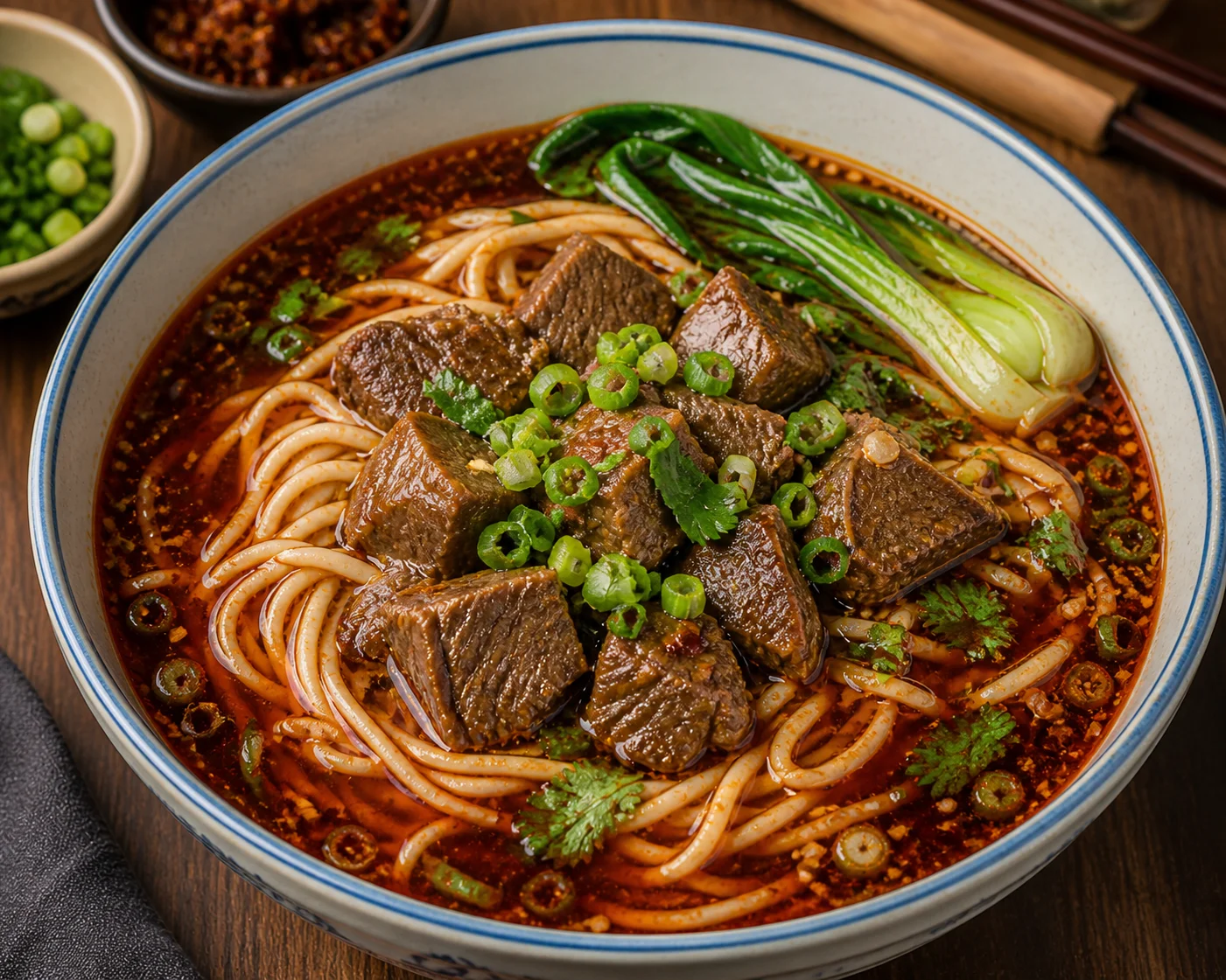 Z13.四川牛肉汤面 Sichuan braised beef noodle soup