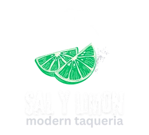 Logo of Sal y Limón featuring lime slices and salt