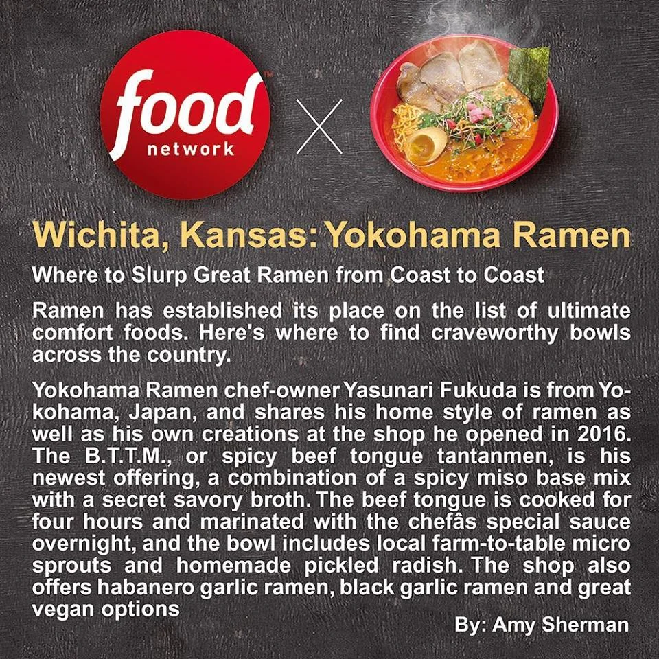 Food Network cover page for Yokohama Ramen