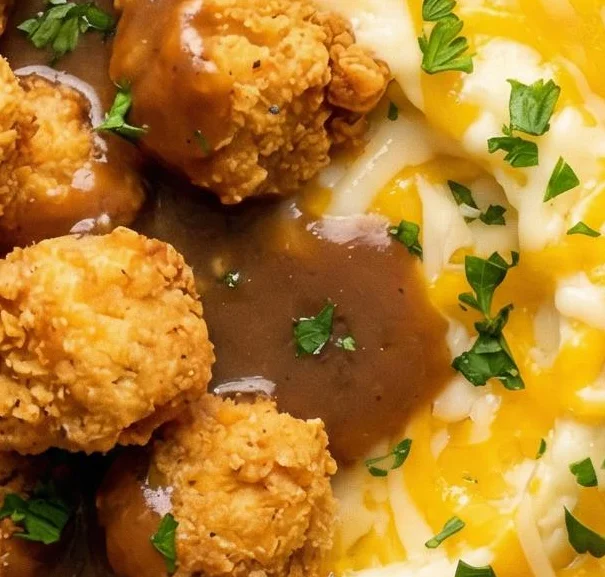 Crispy  Chicken Mash Potato Bowl