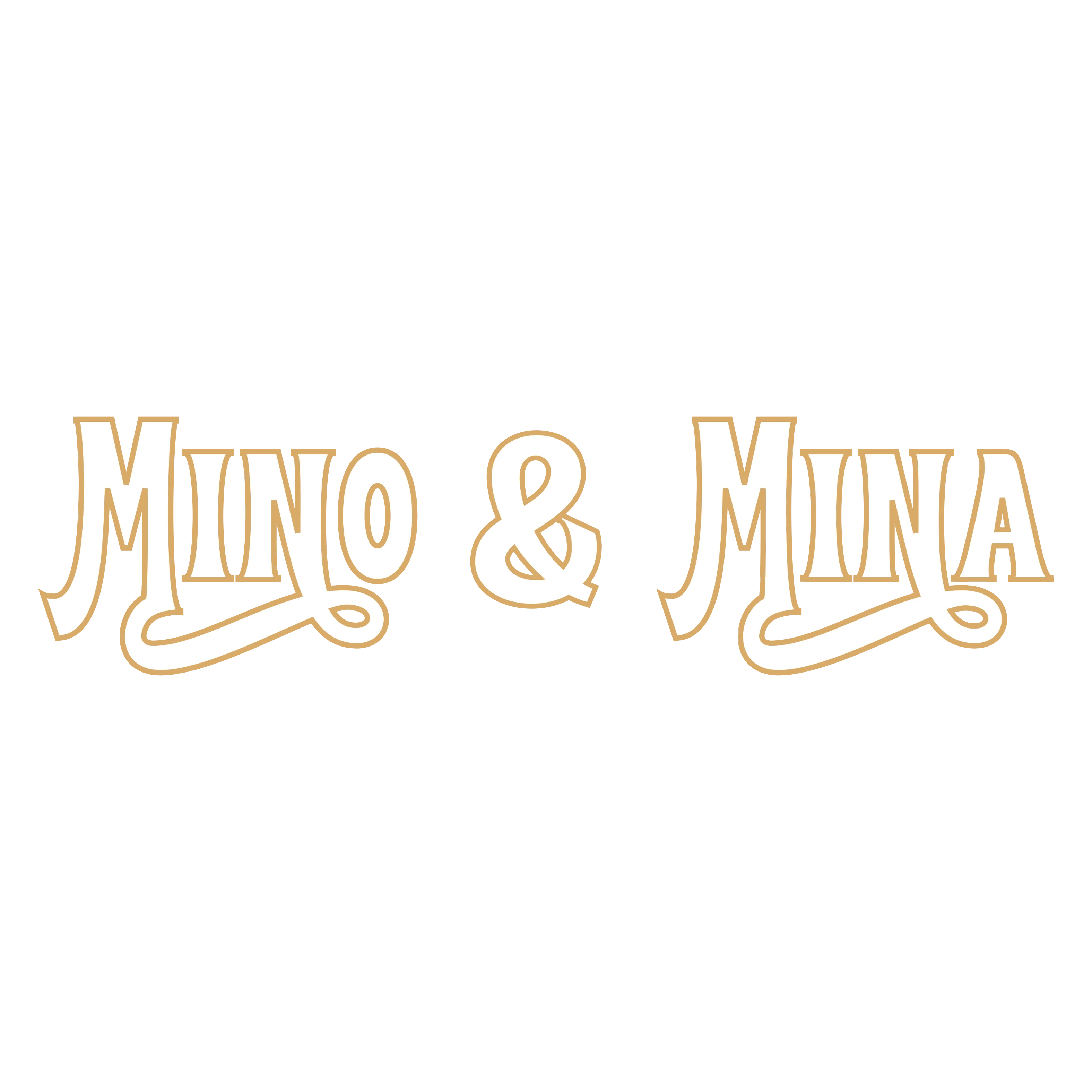 Stylish logo design for Mino & Mina restaurant