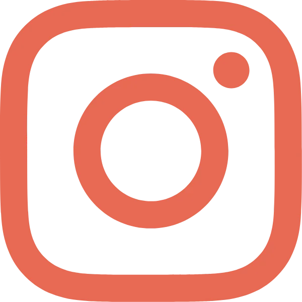 Instagram logo in coral color