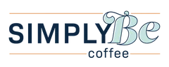 Logo of Simply Be Coffee, a cozy coffee shop brand