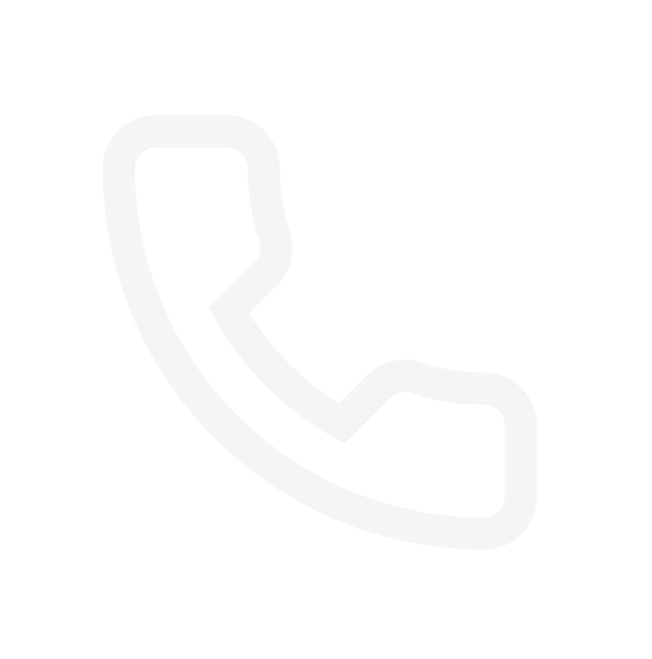 White telephone icon on a black background