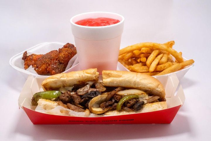 Philly Sub Meal + 4 Wings