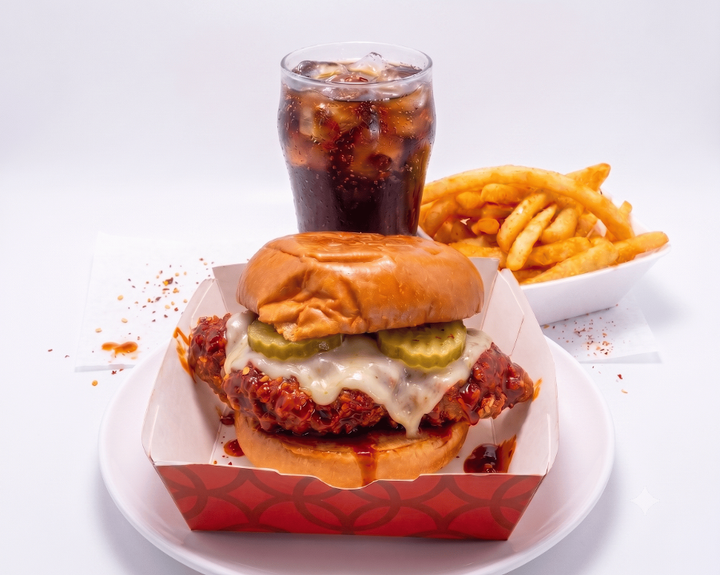 Fried Chicken Sandwich Meal