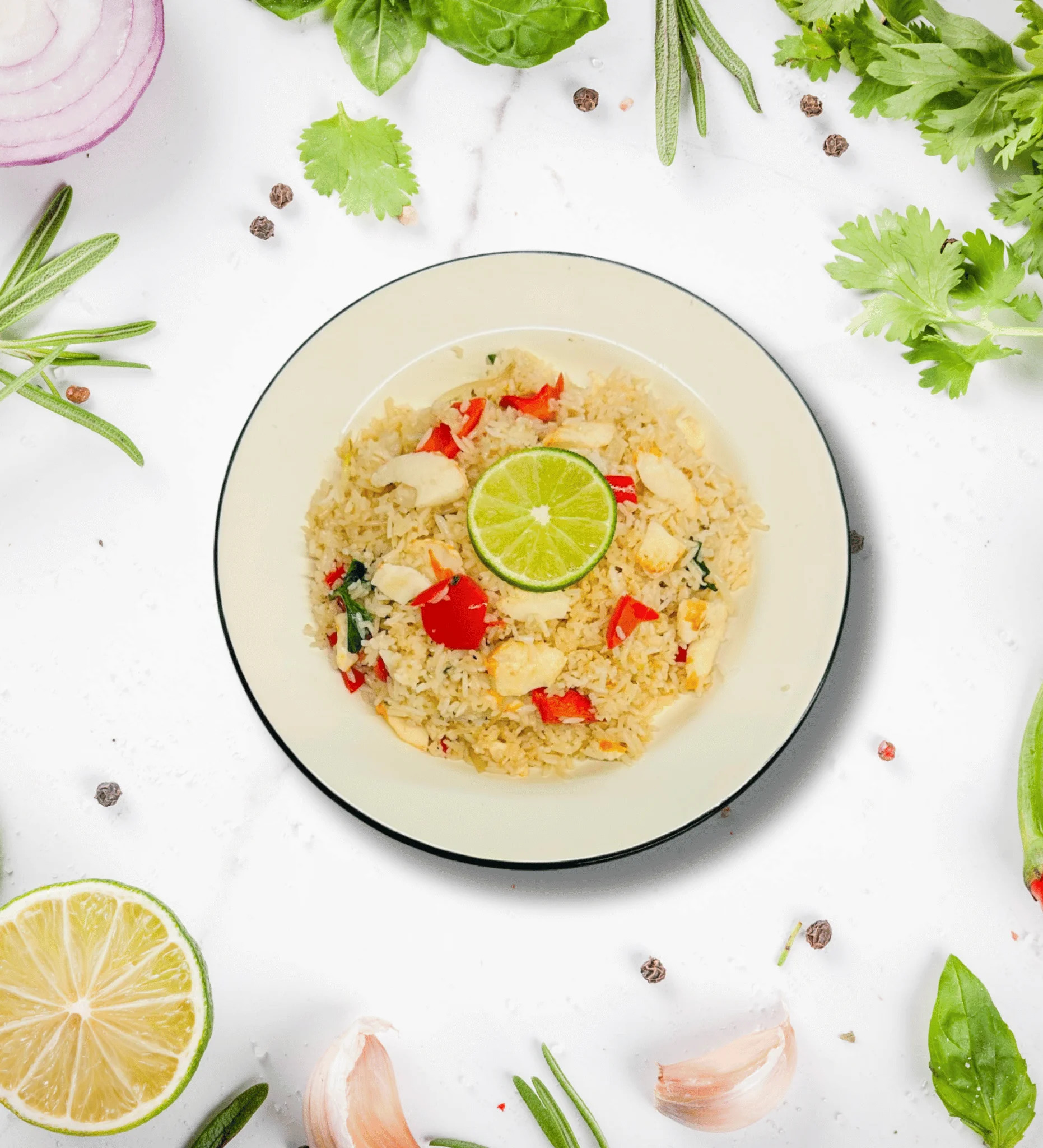53. SHRIMP BASIL FRIED RICE