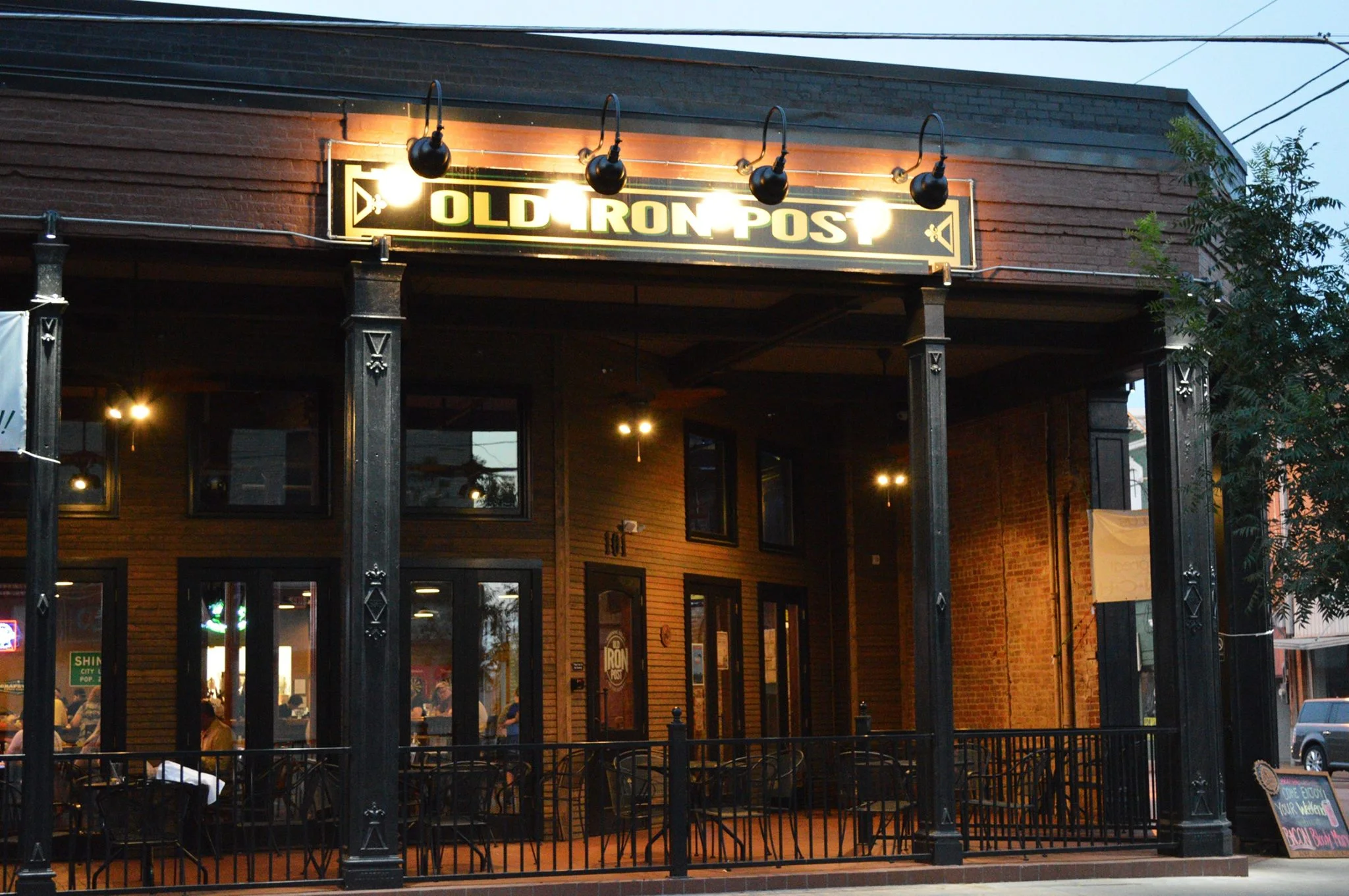 "Old Iron Post The Post Bar" 