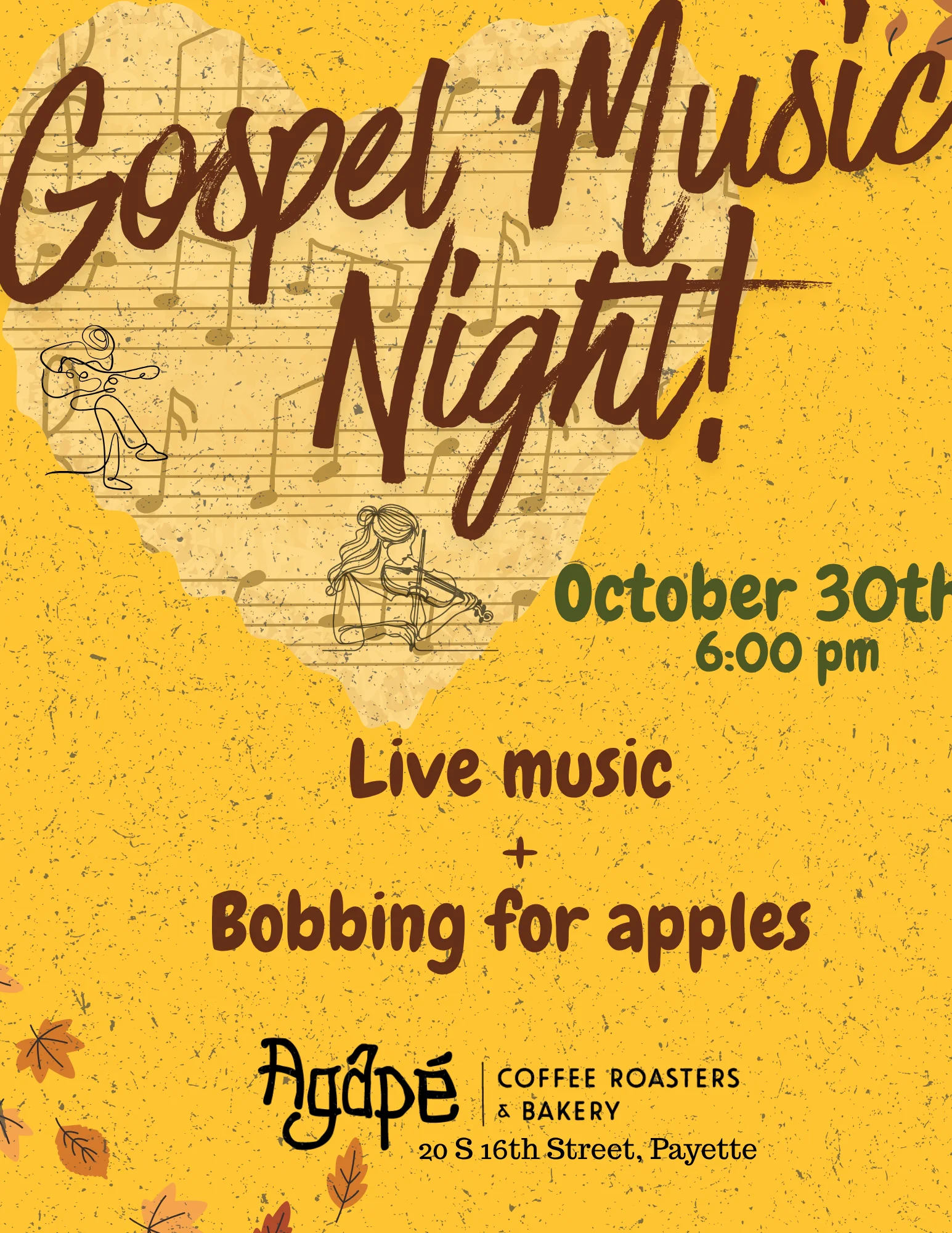 Gospel music and affogato night at a cozy café