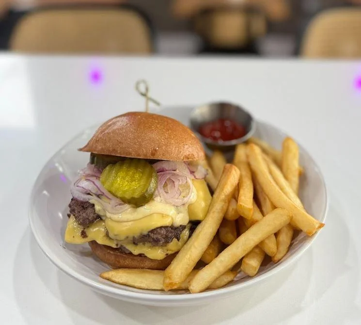 Smash Burger with Fries