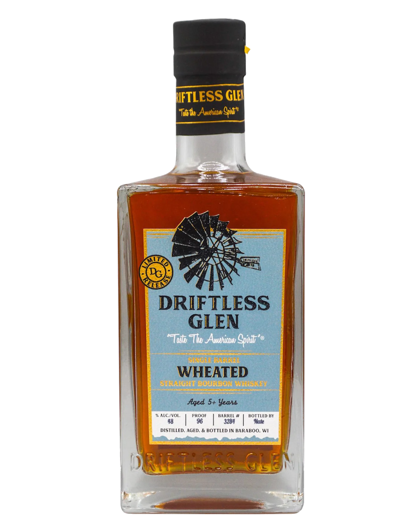 A bottle of Wheated Bourbon
