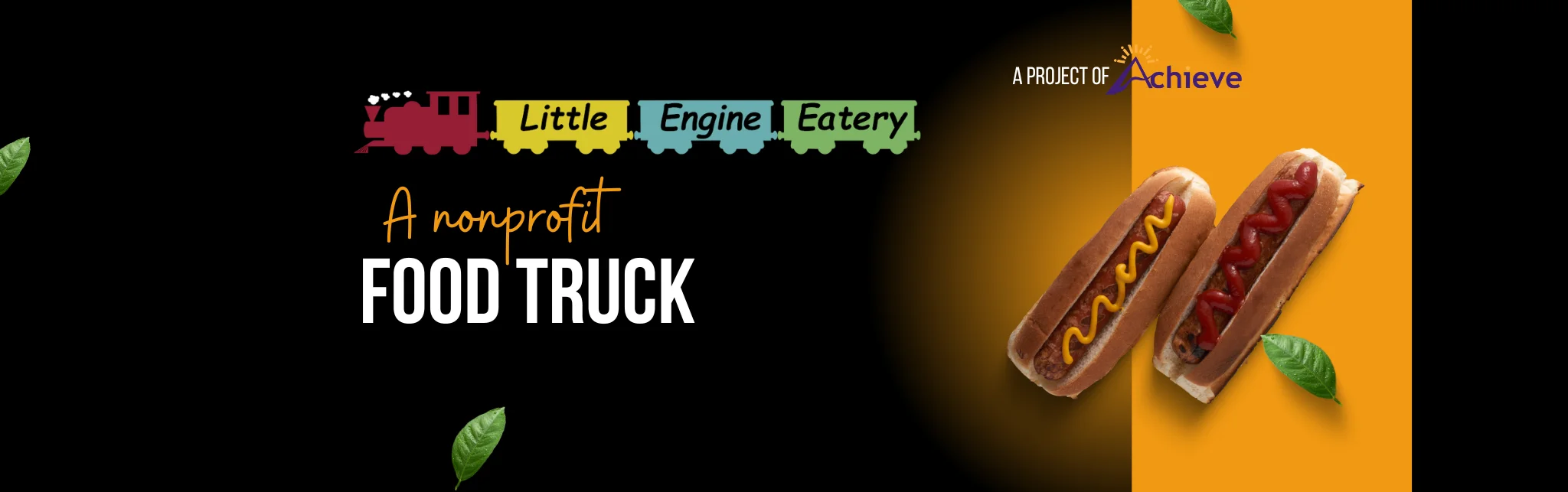 Nonprofit food truck serving hot dogs