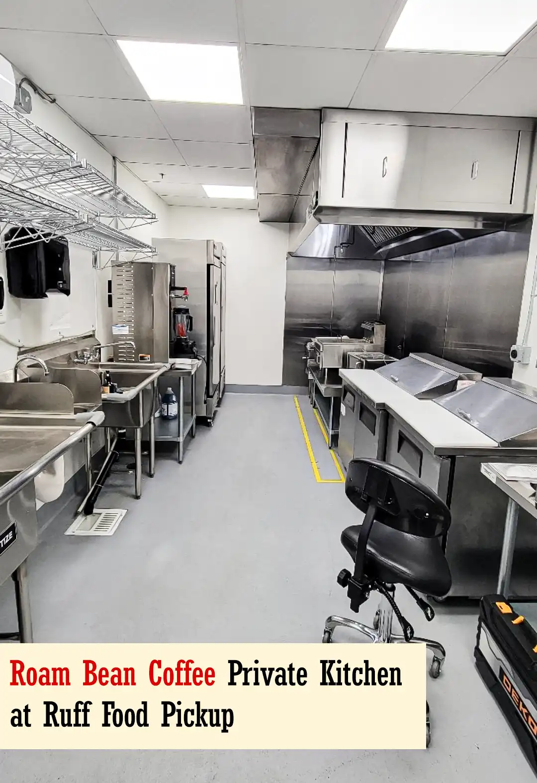 Roam Bean Coffee Private Kitchen at Ruff Food Pickup