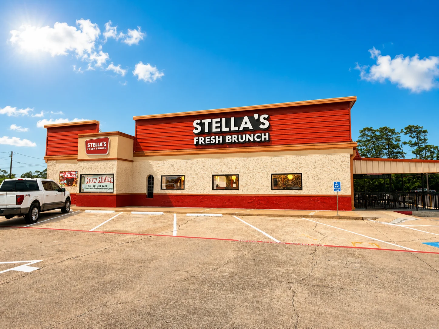 Exterior view of Stella's Fresh Brunch restaurant