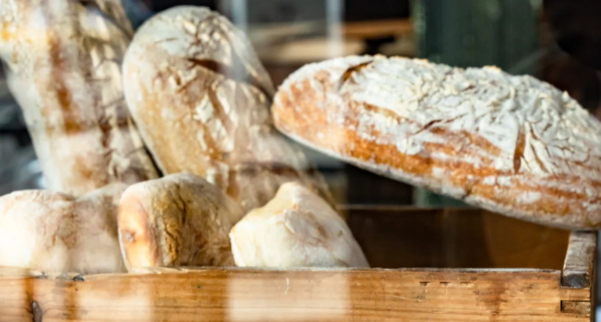 Fresh Baked Sourdough consists of only Organic flour, Water, Sea Salt and Sourdough Starter