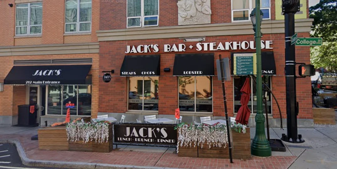 Outside, front view of Jack's Bar and Steakhouse restaurant