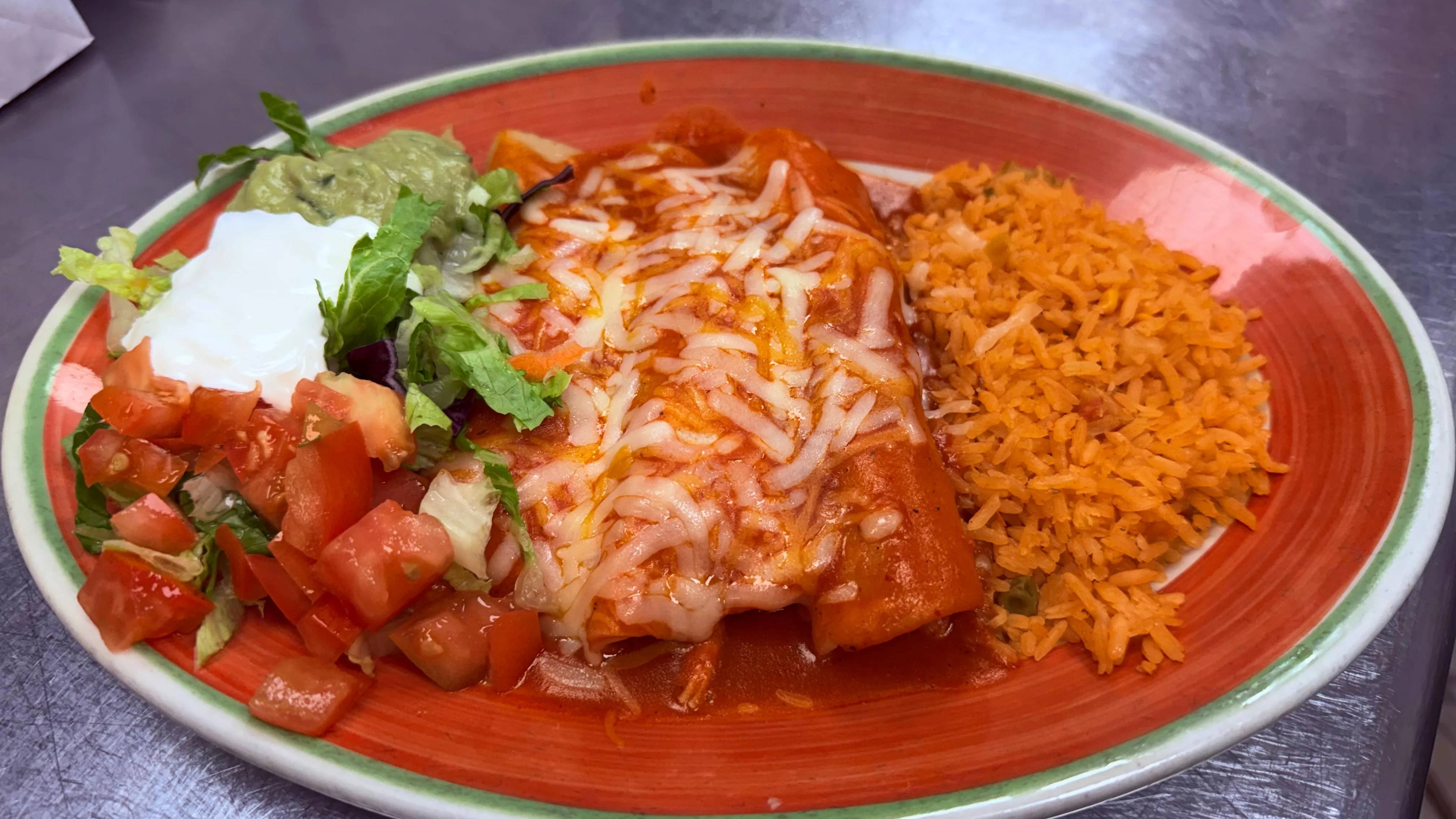 A beautifully plated dish featuring vibrant colors and fresh ingredients.