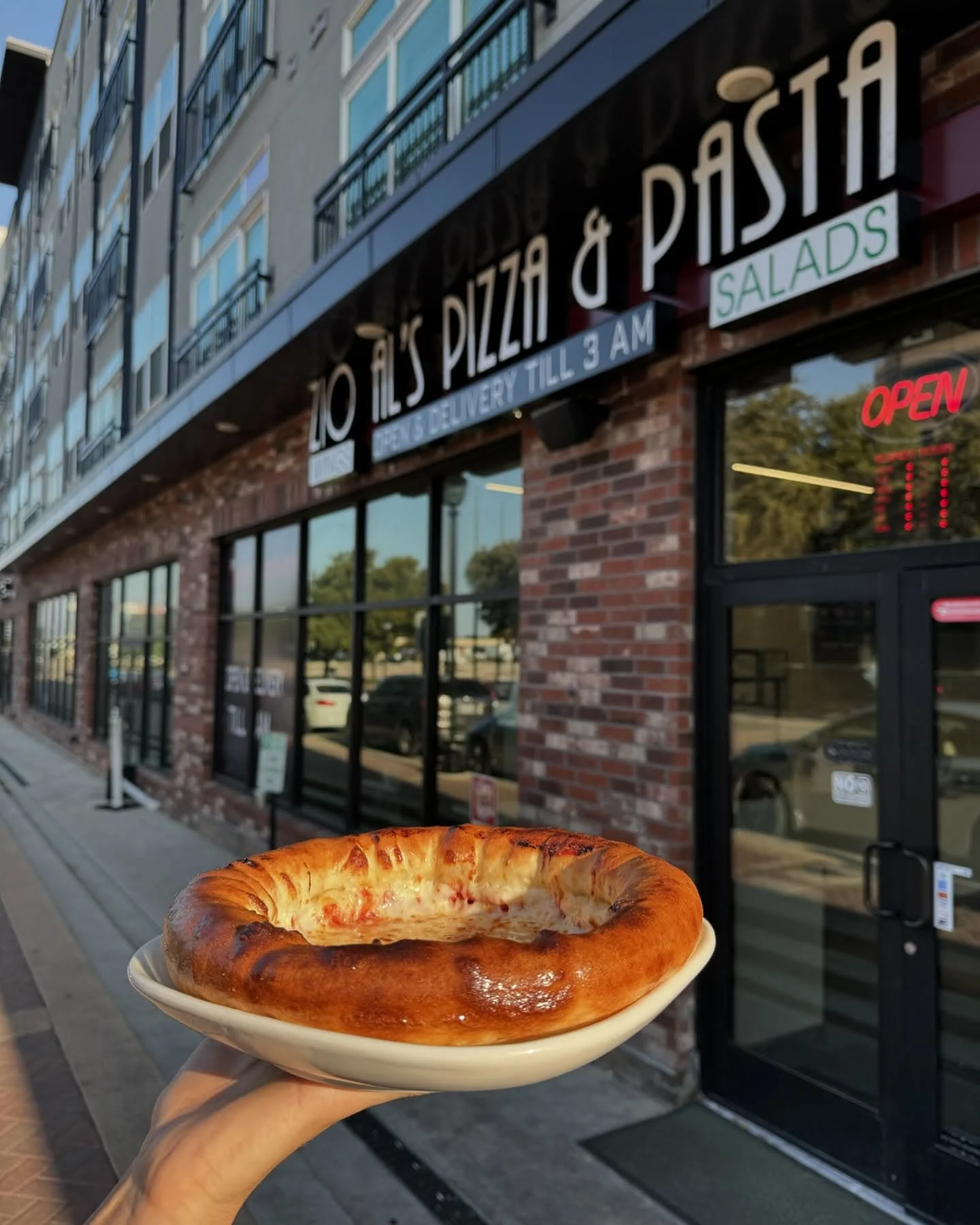 Cheesy calzone from Zio Al's Pizza & Pasta