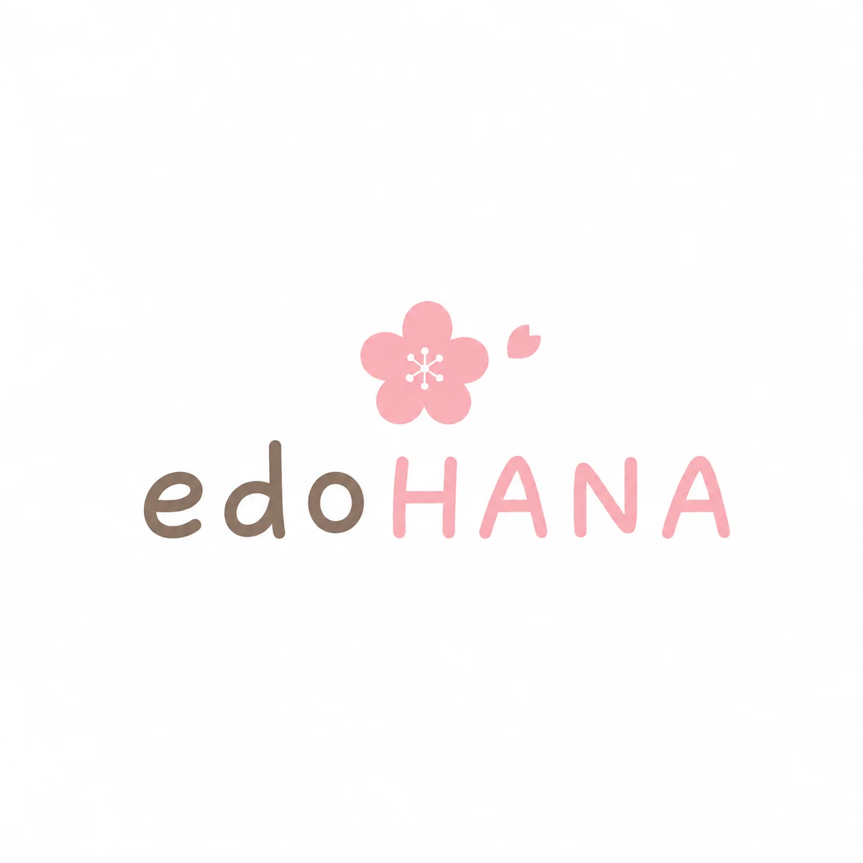 A logo featuring a cherry blossom and the text 'EDOHANA HIBACHI & SUSHI' in bold and vibrant fonts.