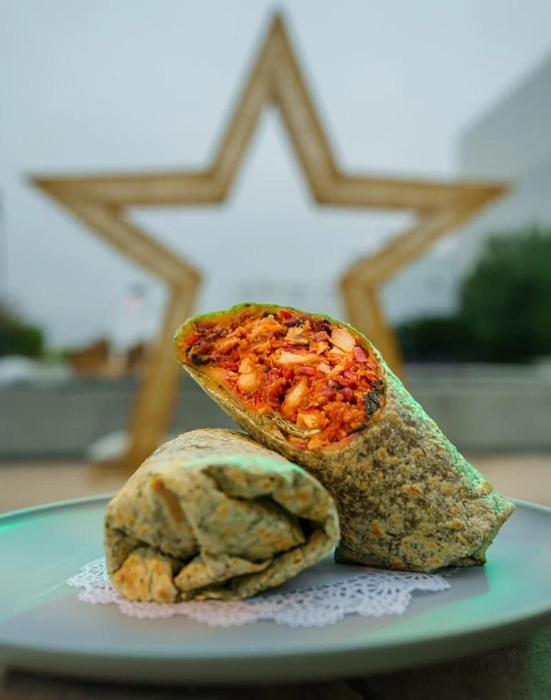 Vibrant Mexican burrito with flavorful filling