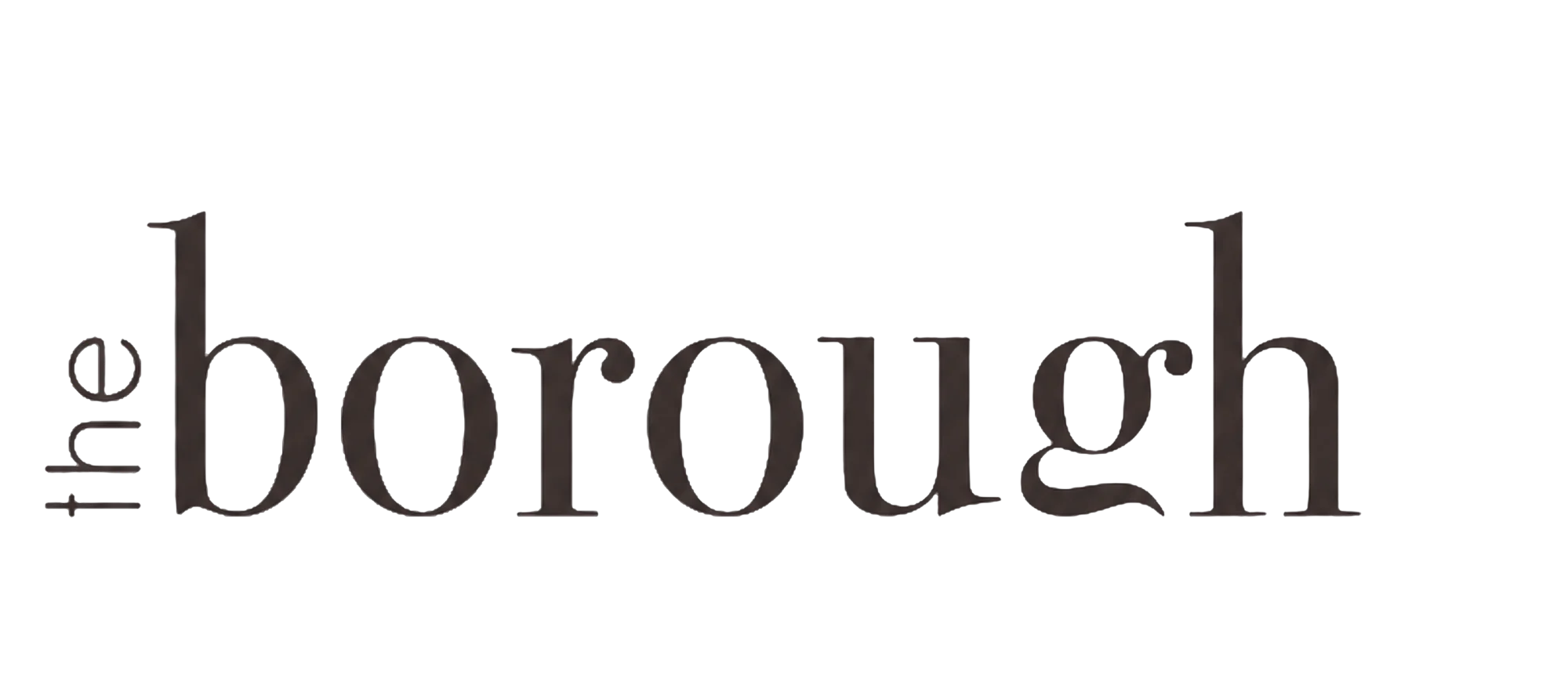 Logo of The Borough restaurant featuring elegant typography
