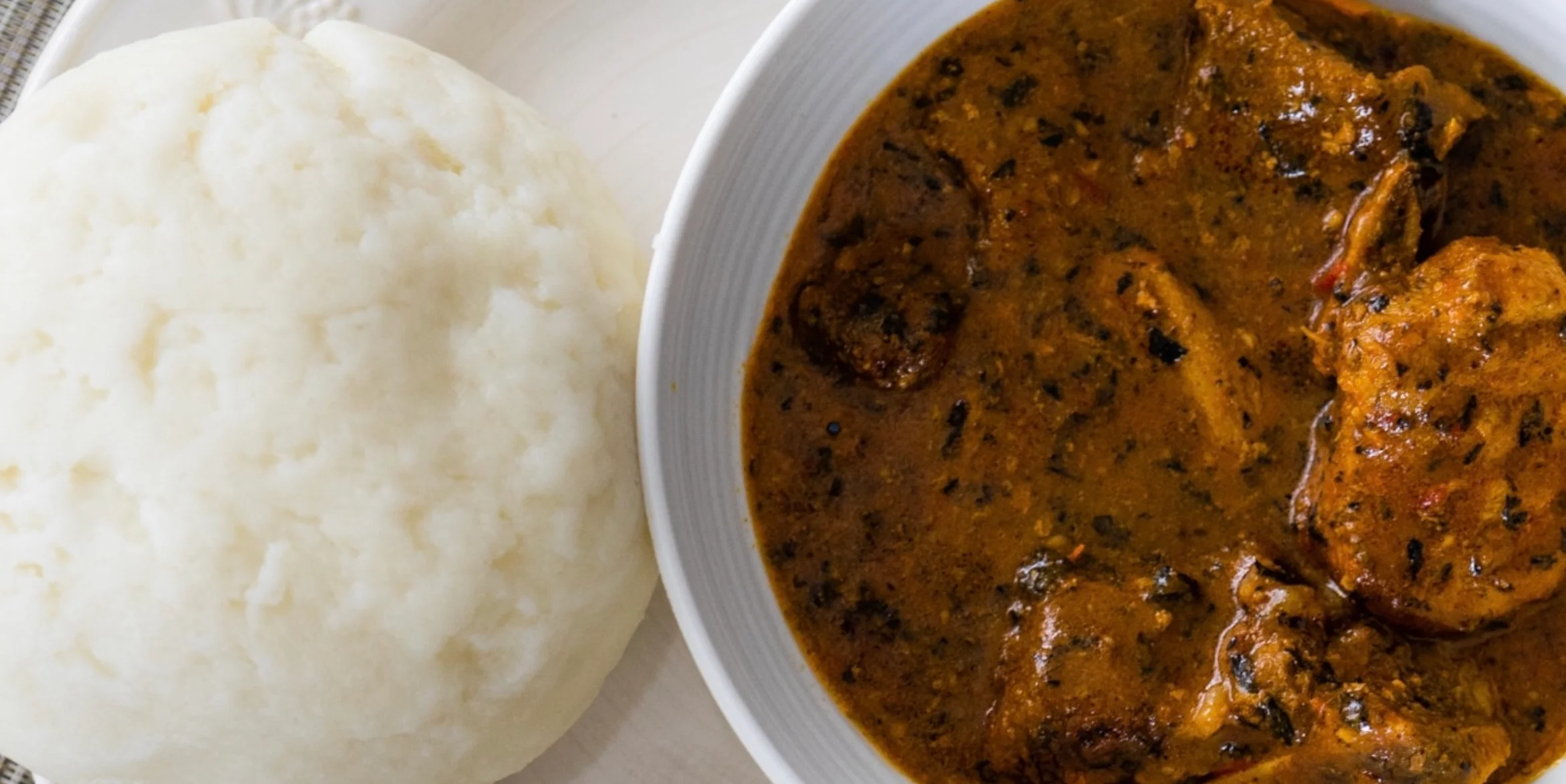 Ogbono Soup and Fufu