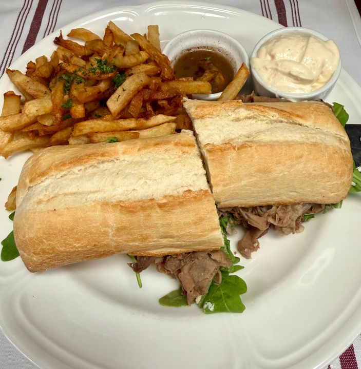 Prime Rib Sandwich | Cafe Touche