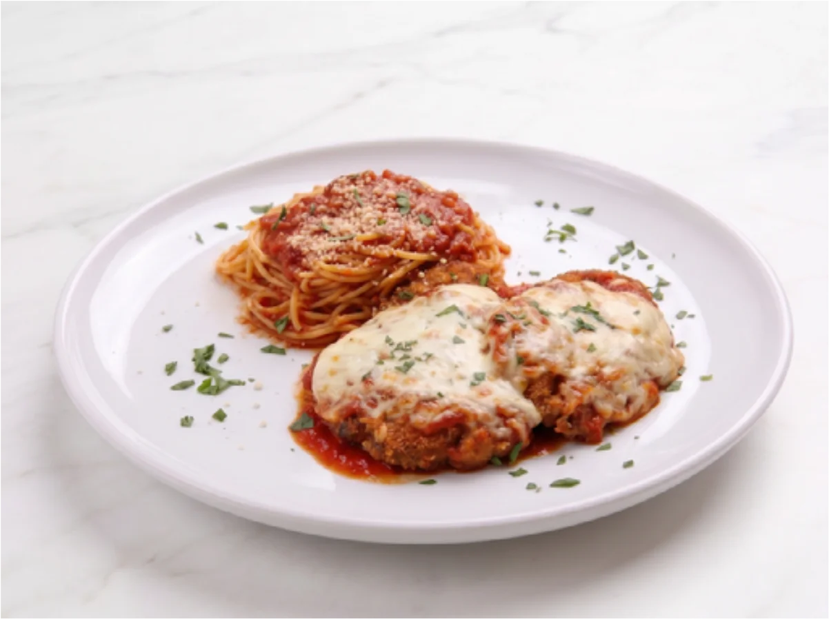 Chicken Parmigiana & Spaghetti