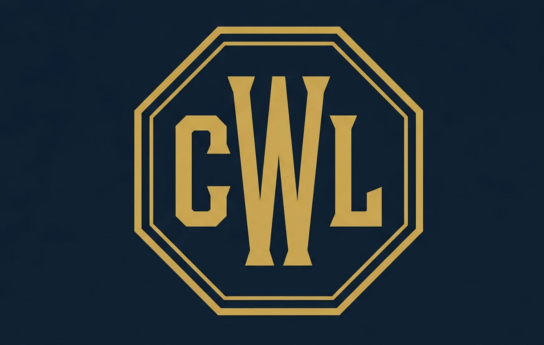 Logo of Country Walk Liquors in gold and navy blue