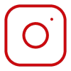 Instagram logo in red and white design