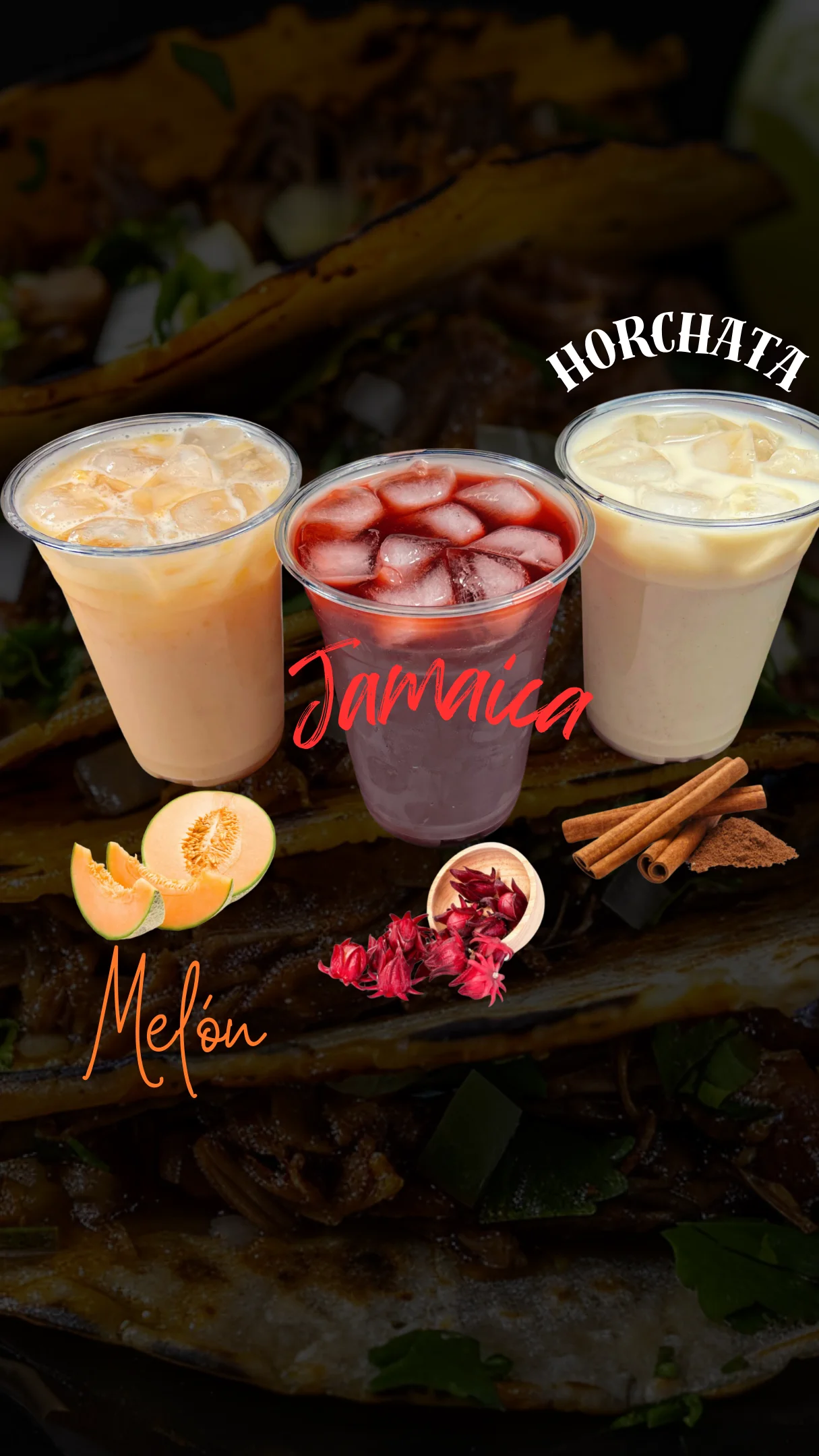 Refreshing Mexican aguas frescas: horchata, jamaica, and melon
