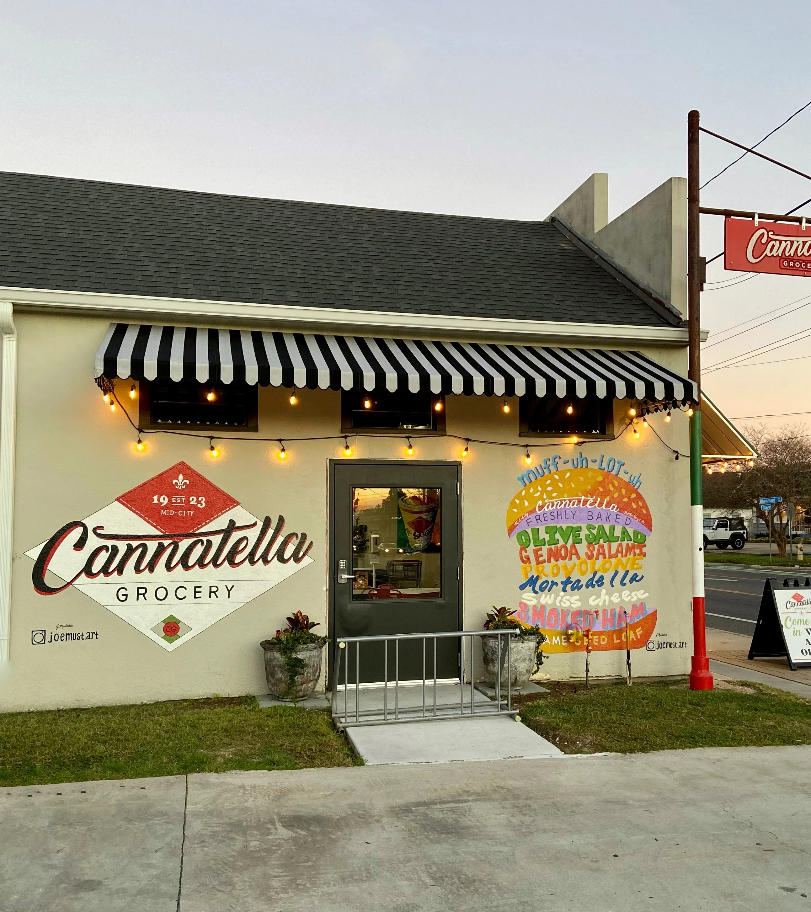 The storefront of Cannatella Grocery