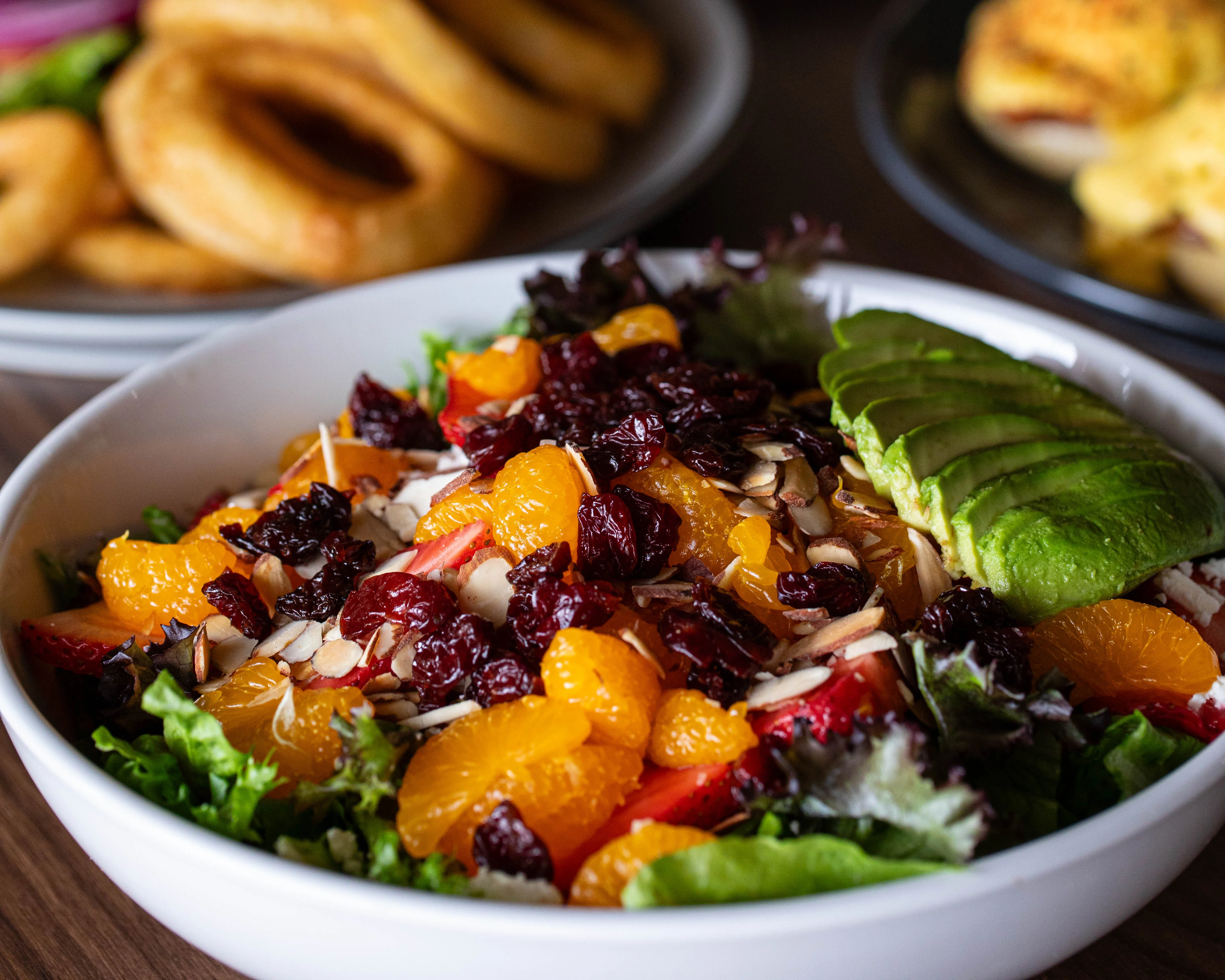 A freshly made salad
