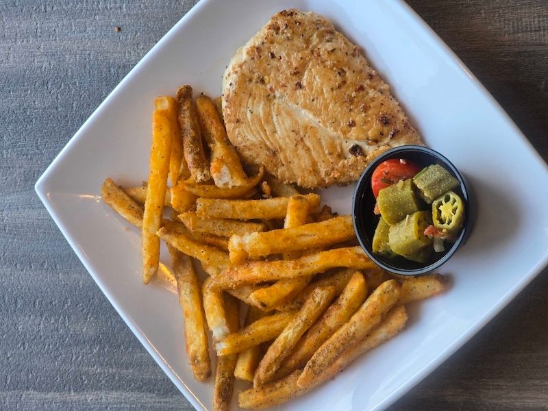 Kids Marinated Grilled Chicken Breast# at Page’s Okra Grill