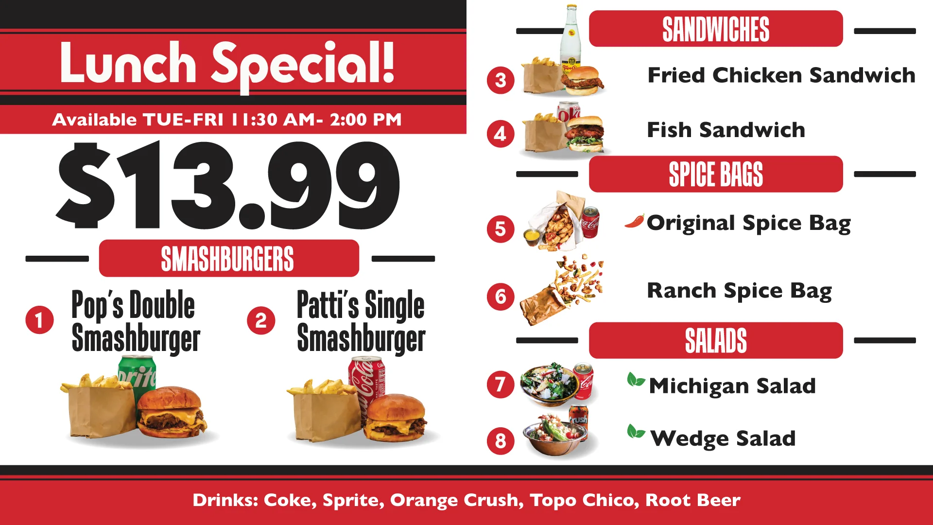 Bitter Pops Lunch Specials