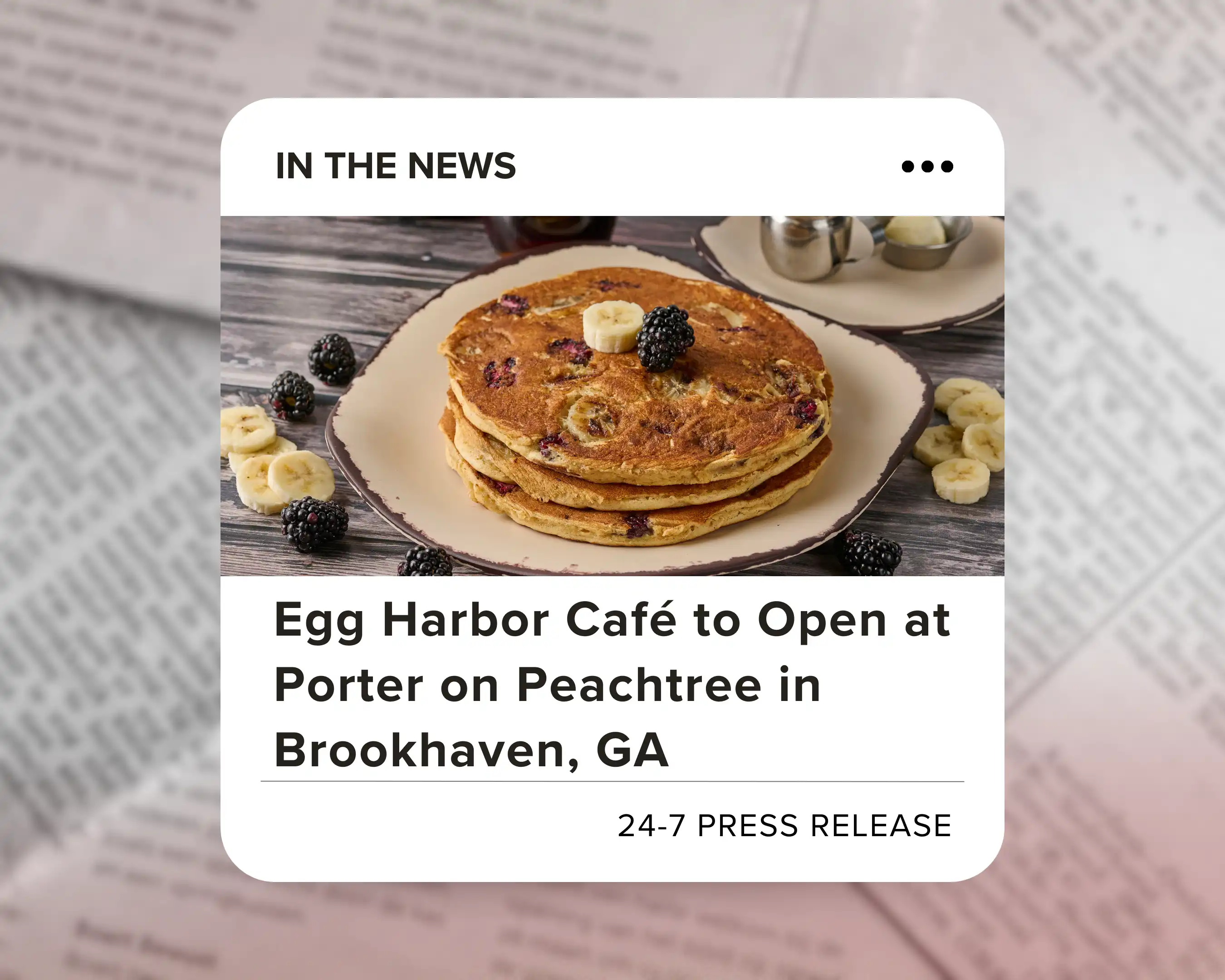 Egg Harbor Cafe Plans to Open a New Location in Downtown Decatur - 24/7 Press Release