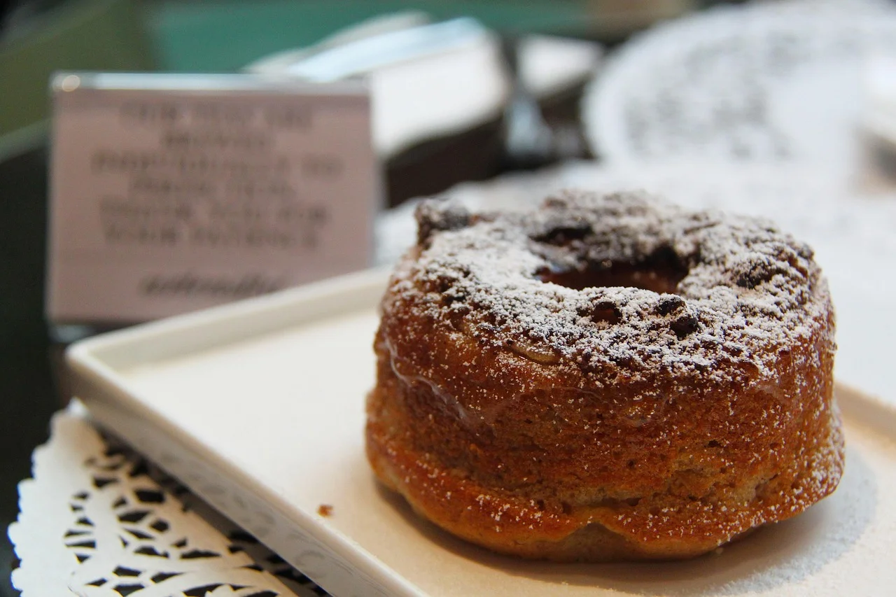 Bagel on a plate