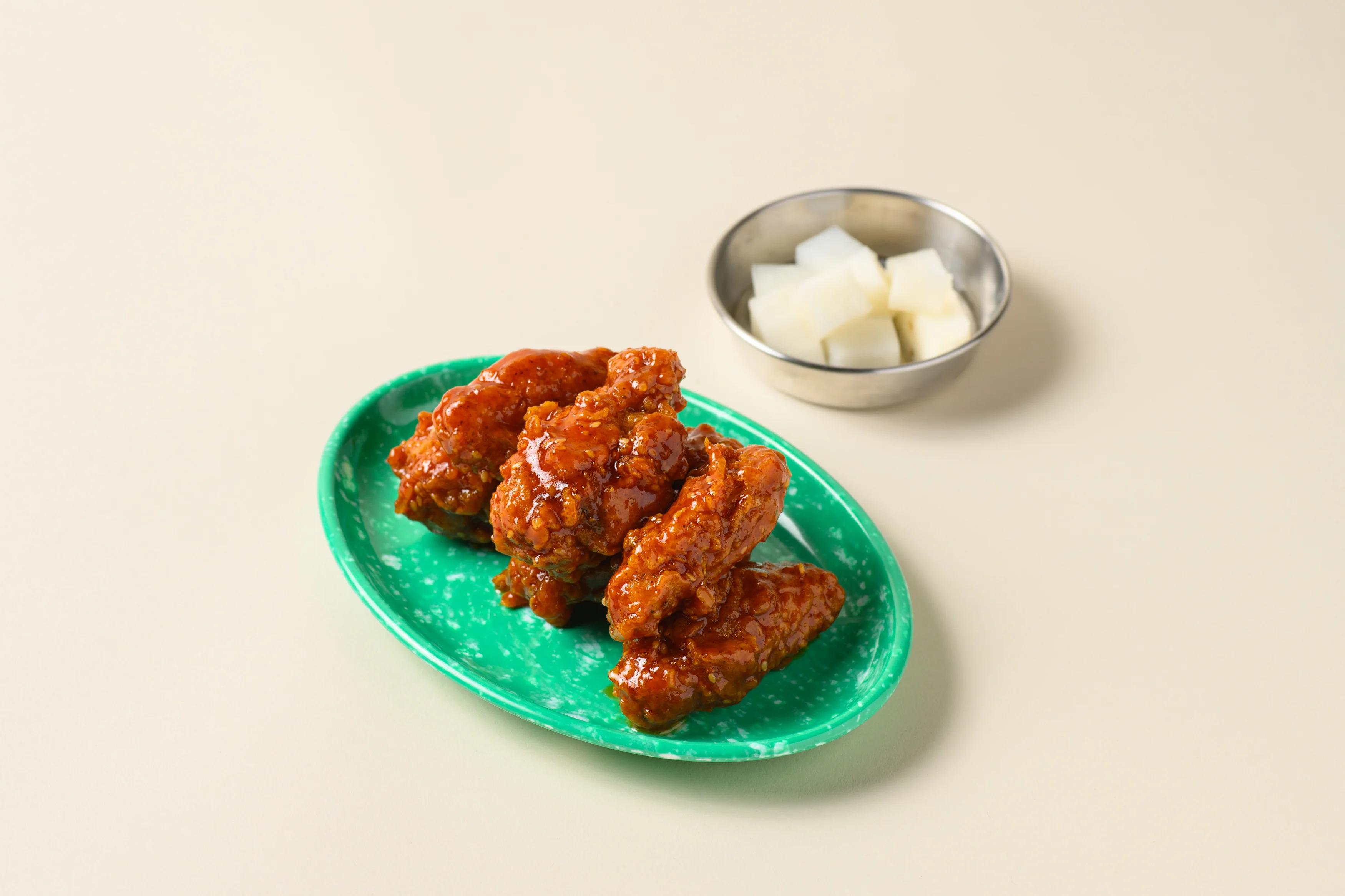 Korean fried chicken wings with sweet sauce