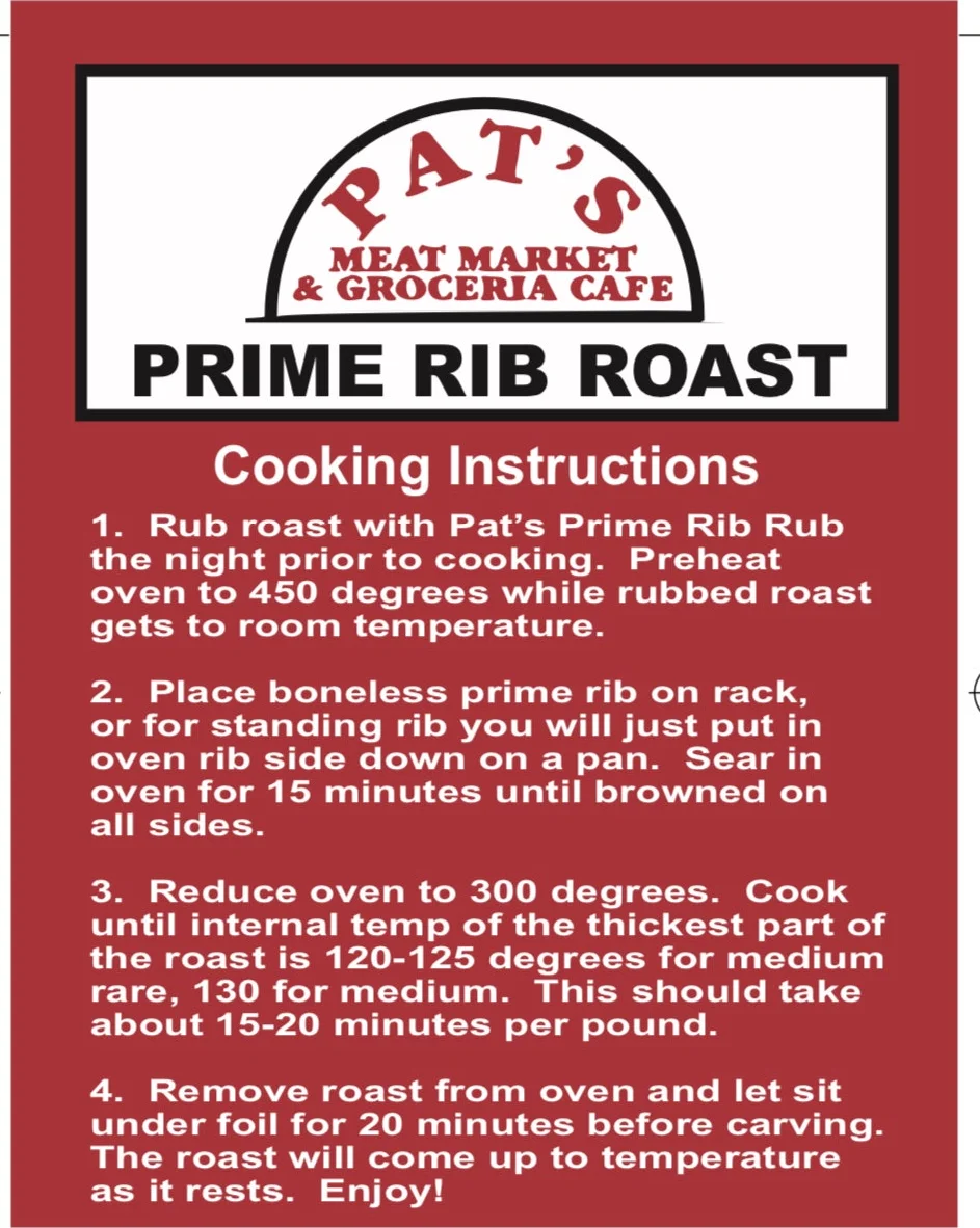Cooking instructions for rib roaster with step-by-step guide.