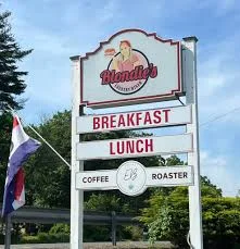 Sign for Blondie's restaurant offering breakfast and lunch