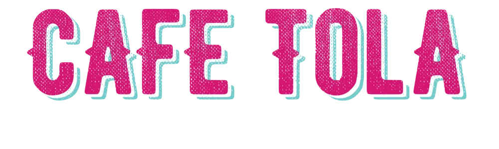 Colorful logo of Cafe Tola, a taco and loncheria restaurant