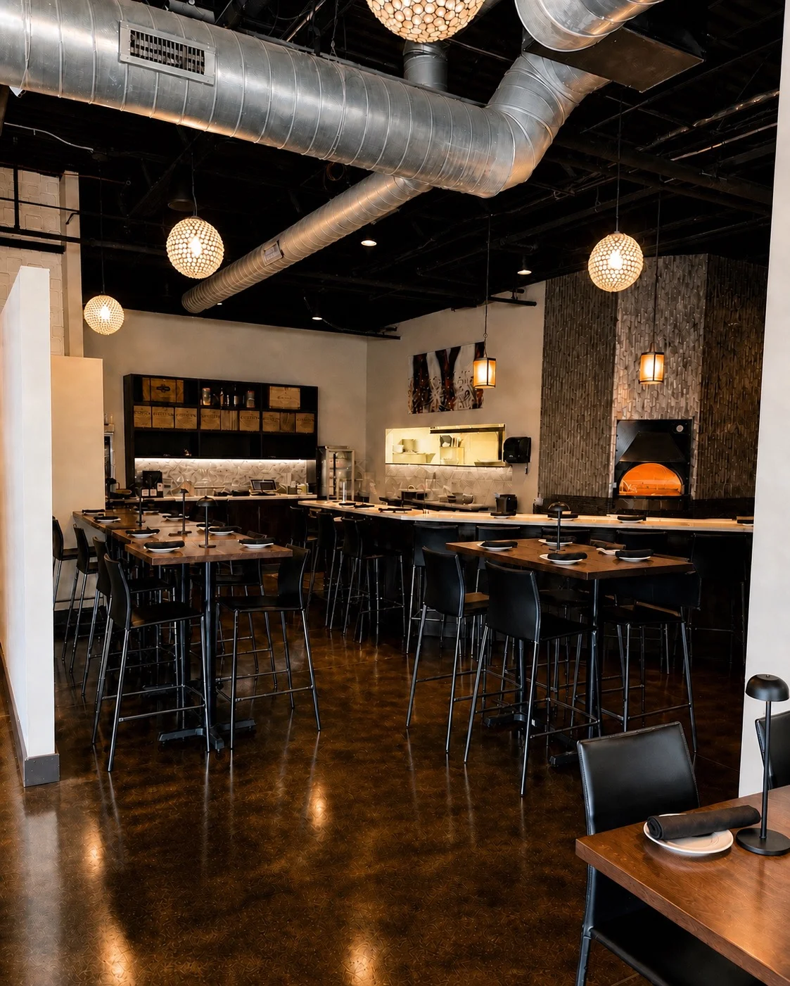 Delicious gourmet burger with fresh toppings on a wooden table