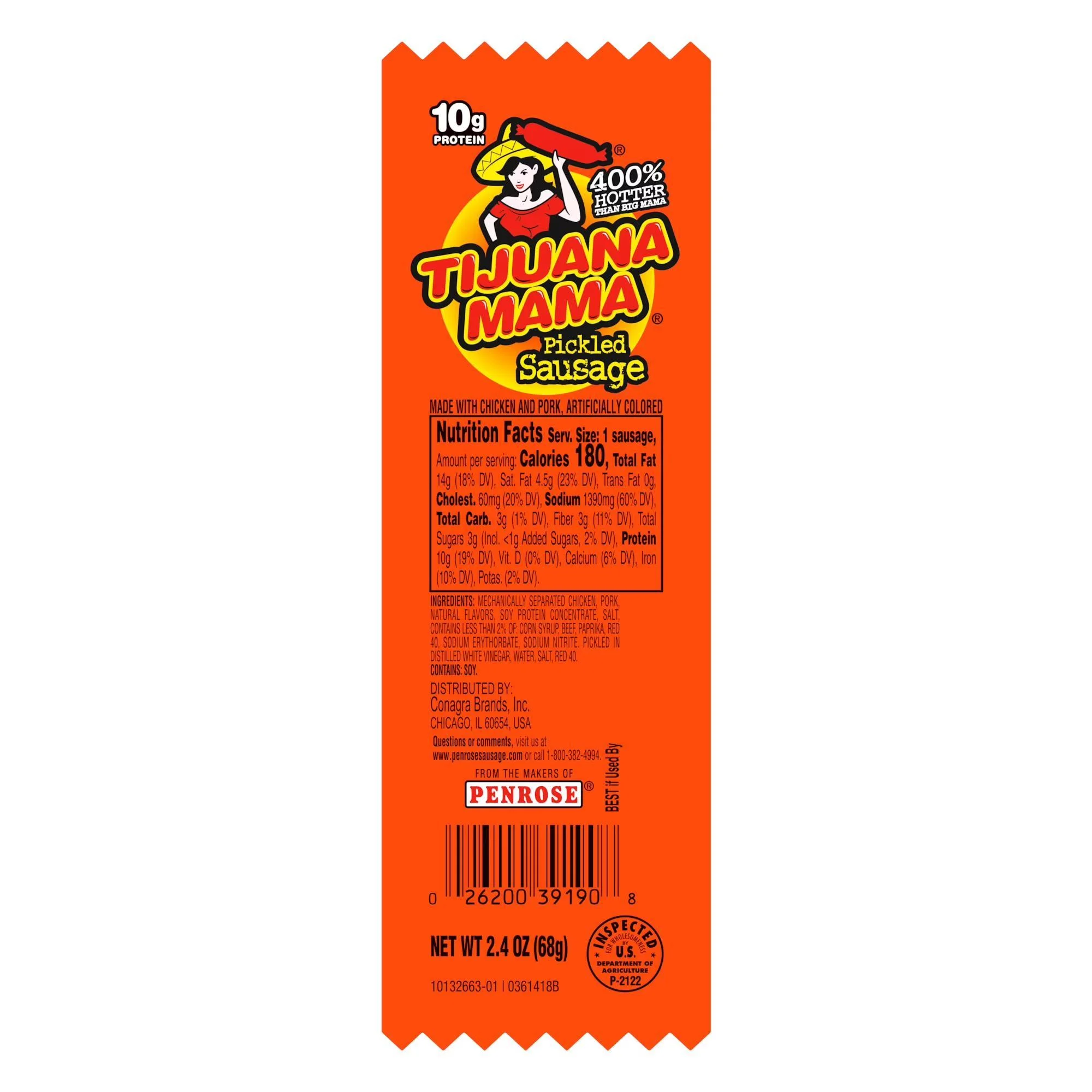 Penrose Tijuana Mama Pickled Sausages, 2.4 oz.