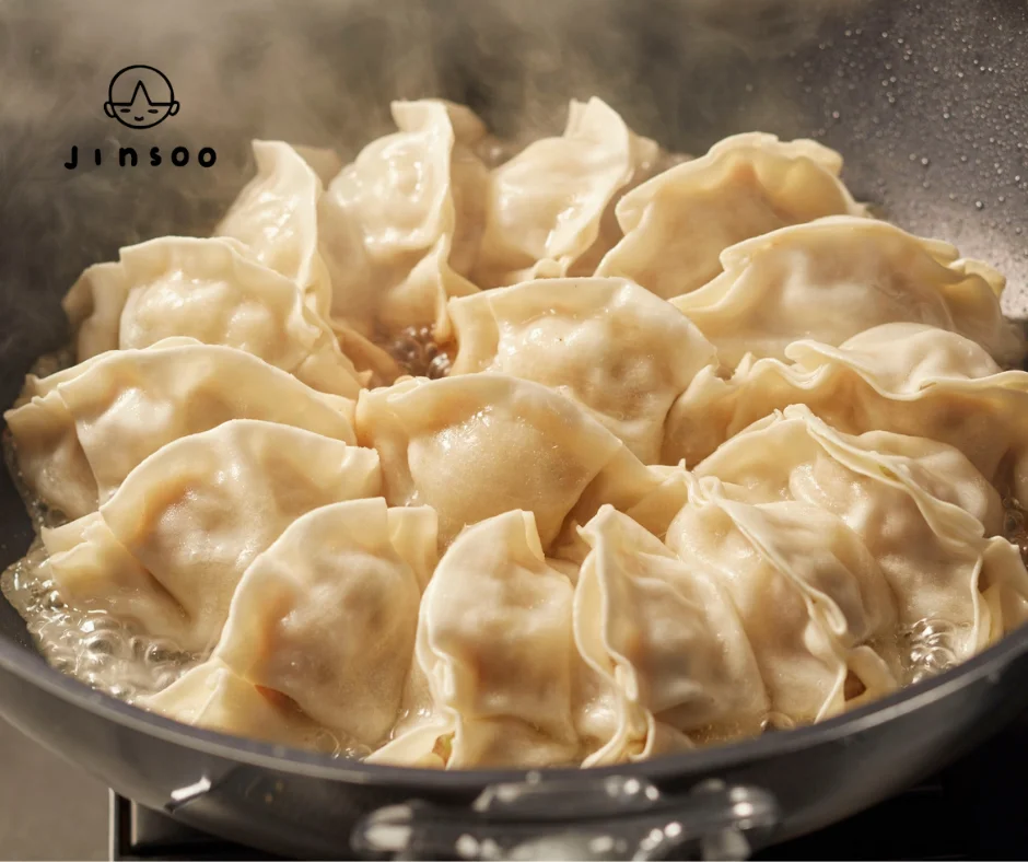 bowl of steamed dumplings