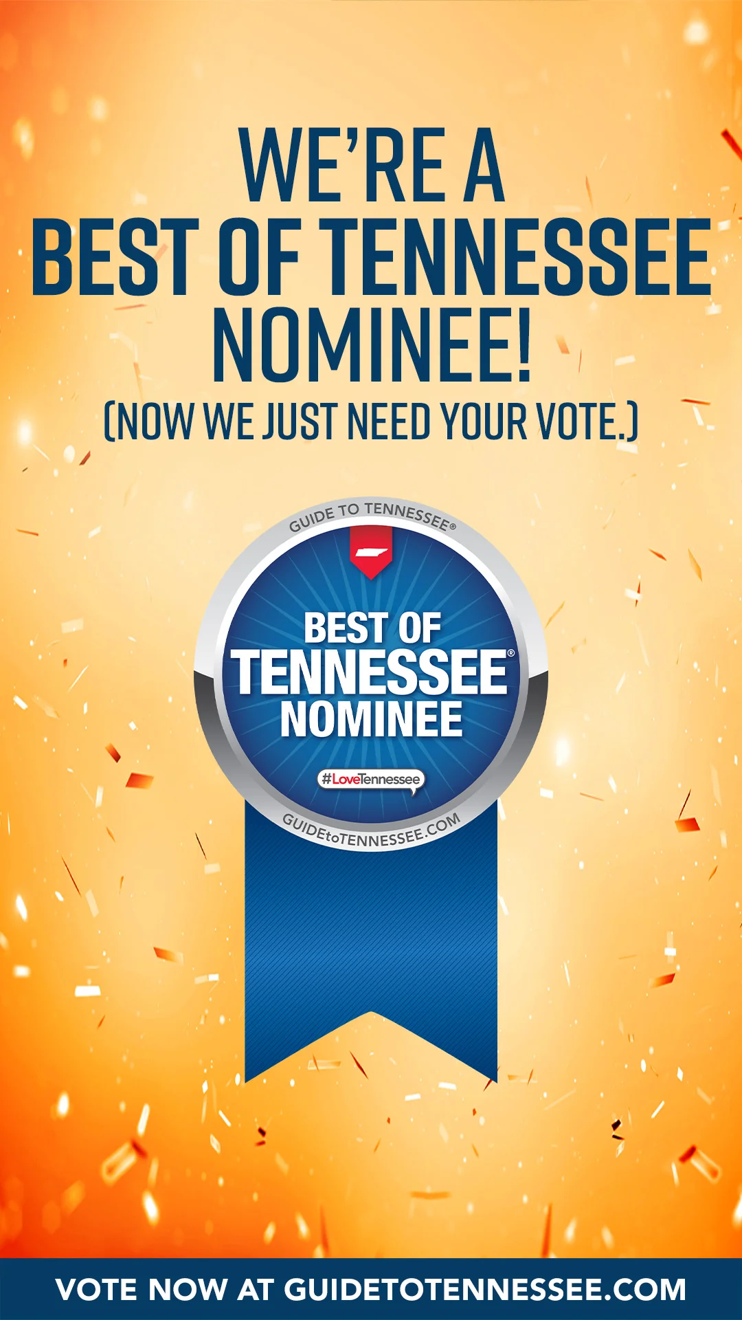 Best of Tennessee nominee announcement with voting call