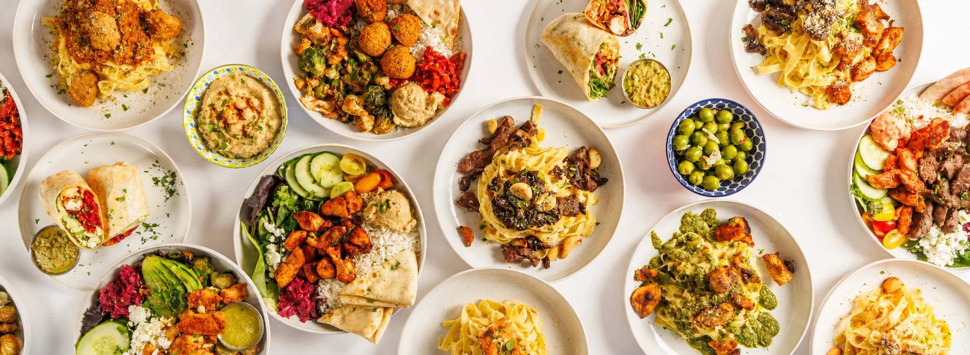 Pasta and Mediterranean inspired dishes made with clean ingredients