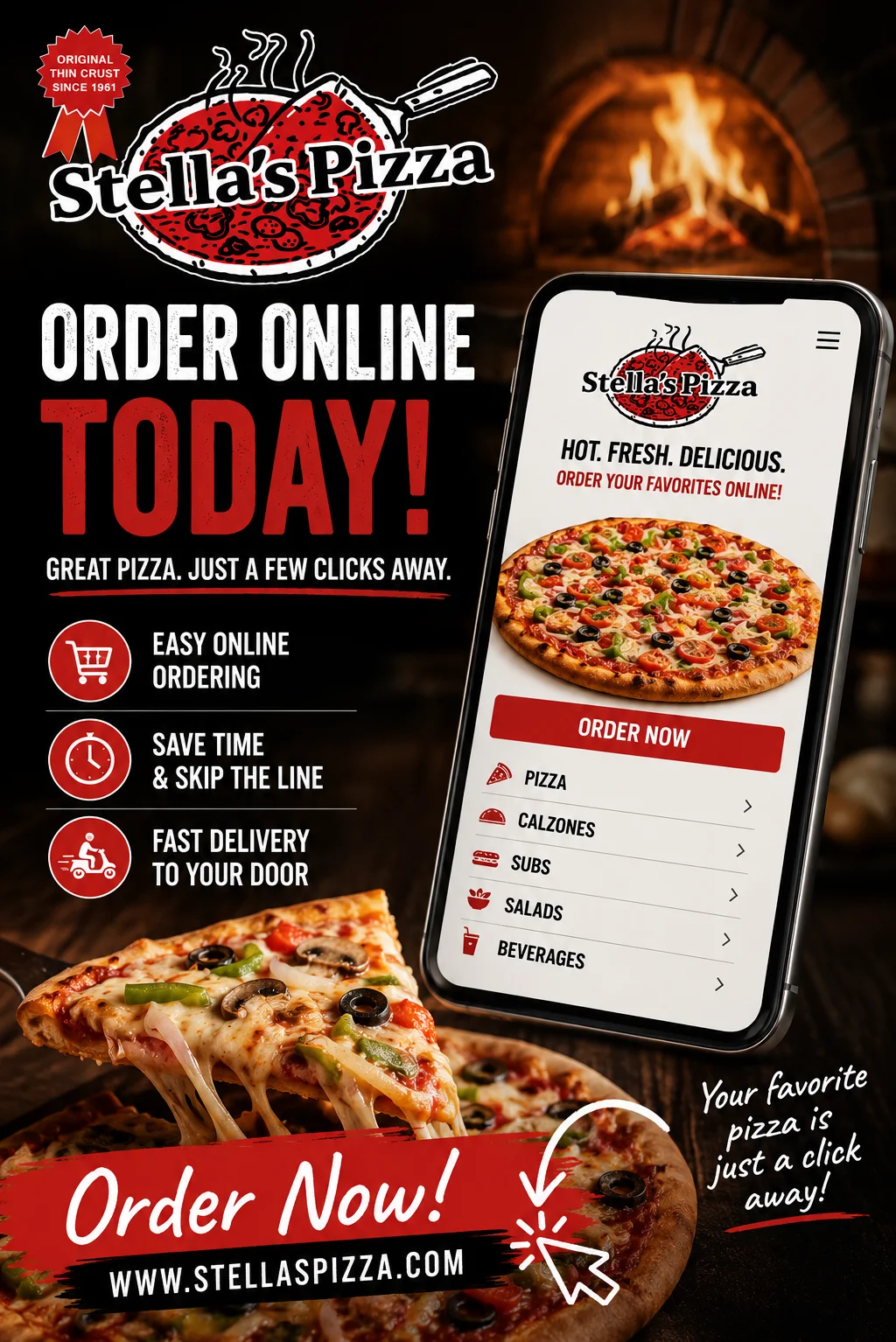 Delicious pepperoni pizza with fresh toppings