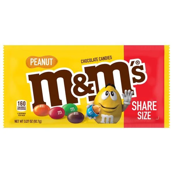 M&m's Peanut King Size 3.27 oz Each