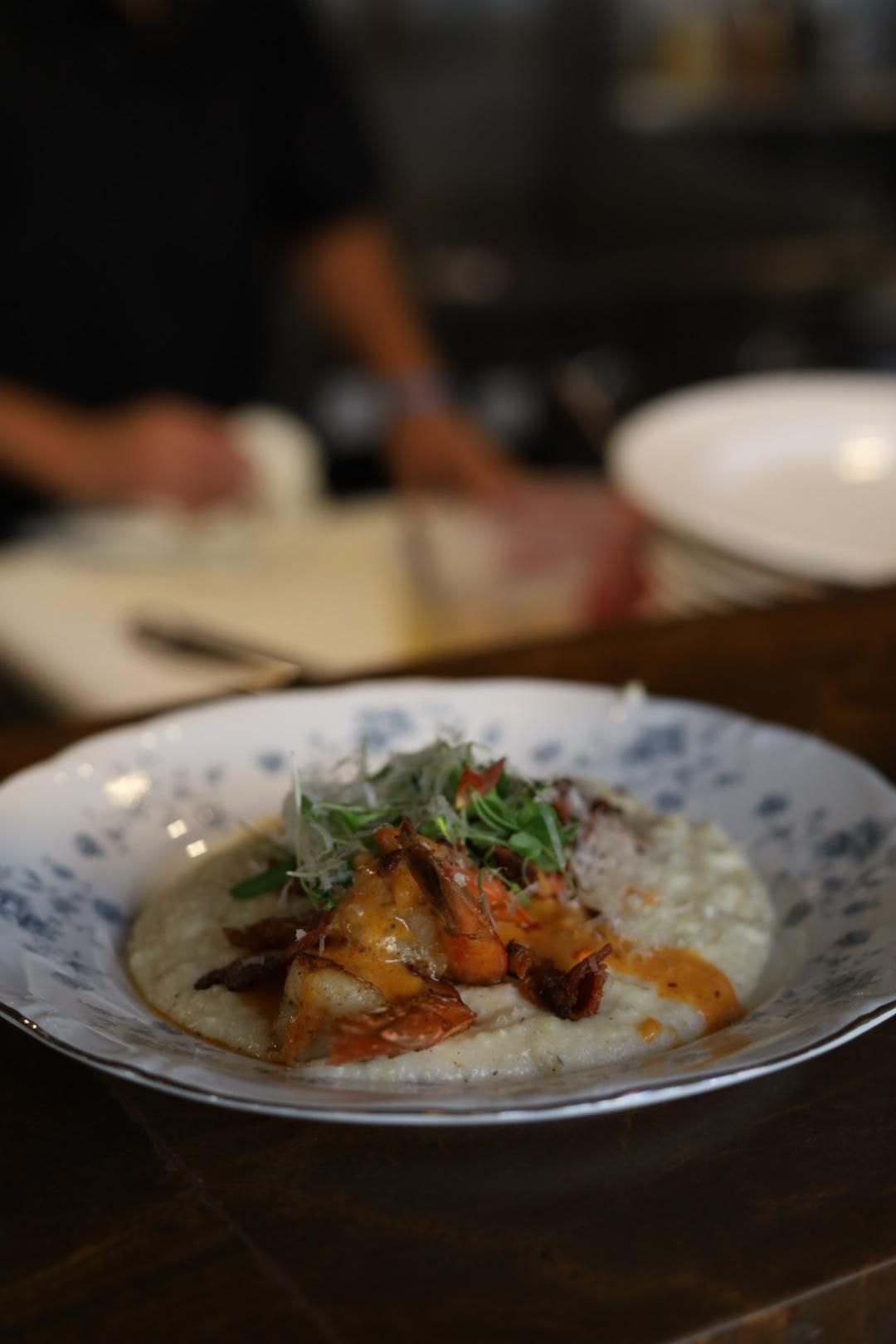 Sautéed Shrimp & Grits at Sunday Sunday