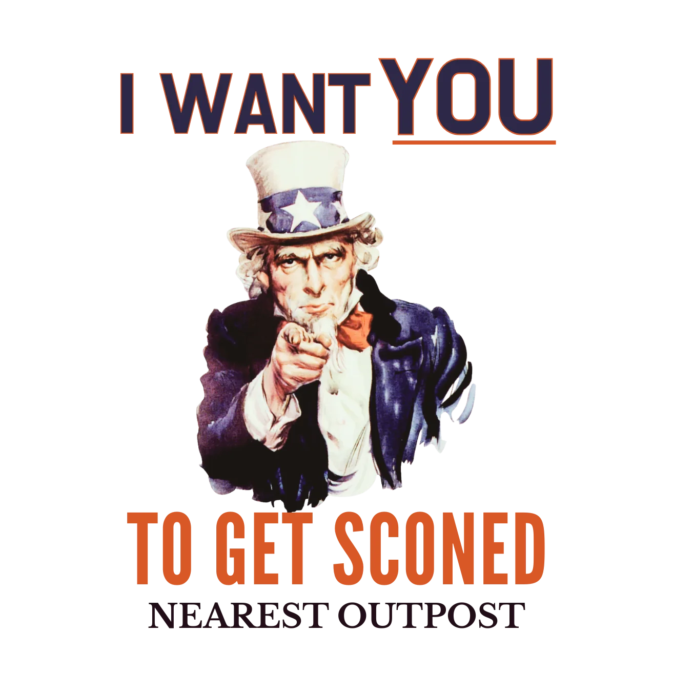 Vintage recruitment poster for scones